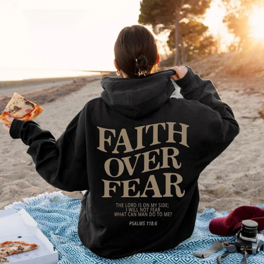 “Faith Over Fear” Hoodie – Unisex Streetwear