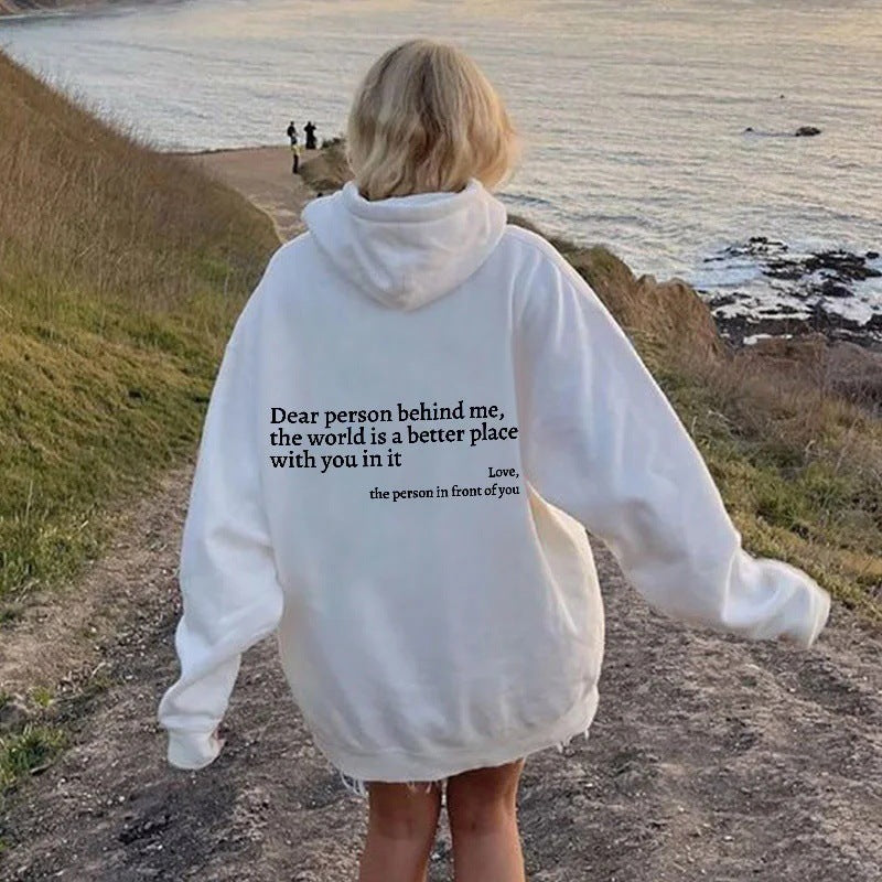 “Dear Person Behind Me” Hoodie – Unisex Cozy Fit