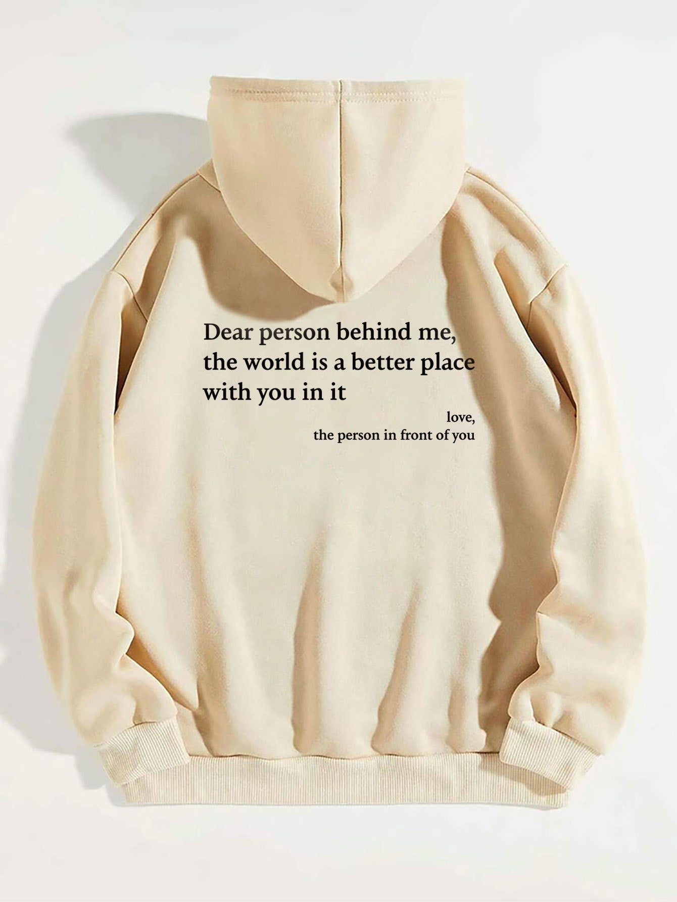 “Dear Person Behind Me” Hoodie – Unisex Cozy Fit