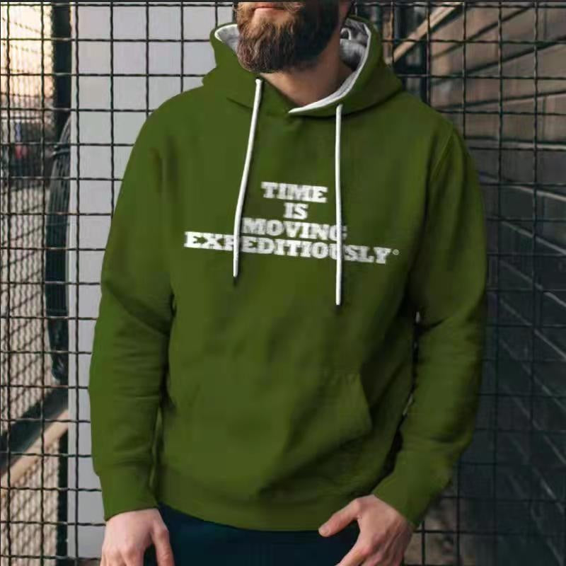“Time Is Moving Expeditiously” Hoodie – Statement Streetwear