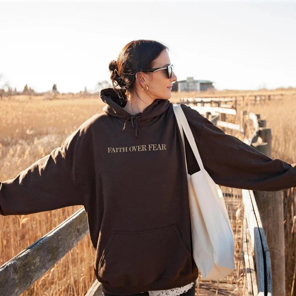 “Faith Over Fear” Hoodie – Unisex Streetwear